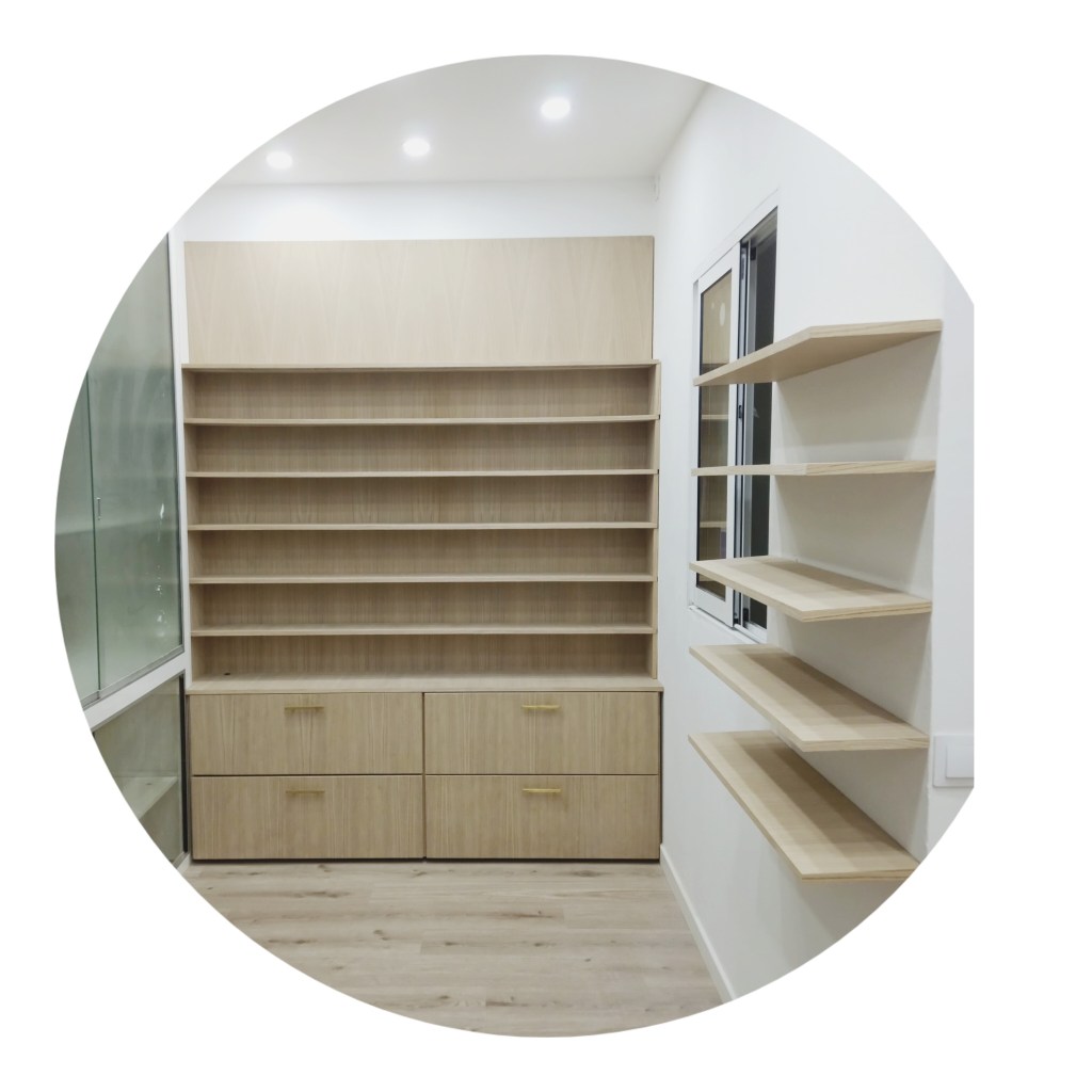 MEUBLE AVEC TIROIR+ÉTAGÈRE